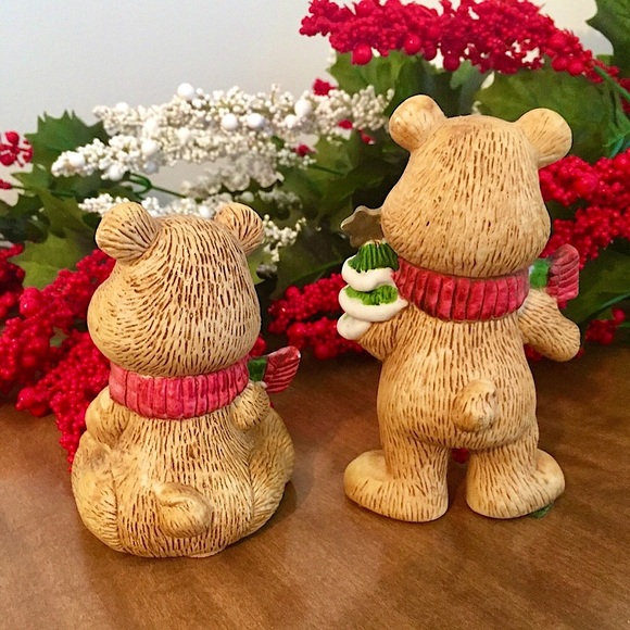 🎄Vintage Ceramic Christmas Bear Set🎄 - Picture 7 of 10